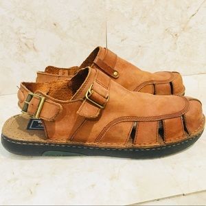 Ralph Lauren Mens 3d Leather Sandals Lk 